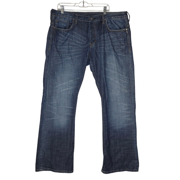 Buffalo Vintage Jeans David Bitton King Bootcut Denim Blue Jeans Mens W40 L32